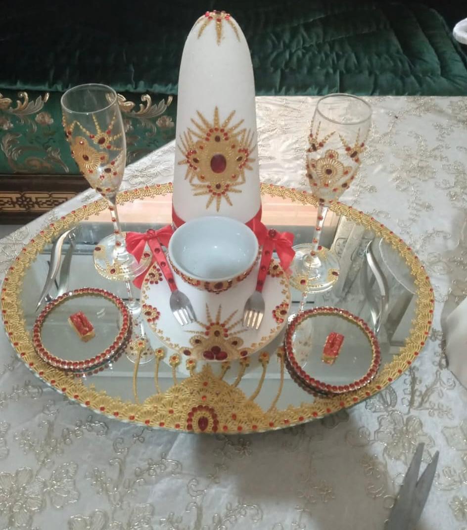 callygraphie  sur verre et bougie